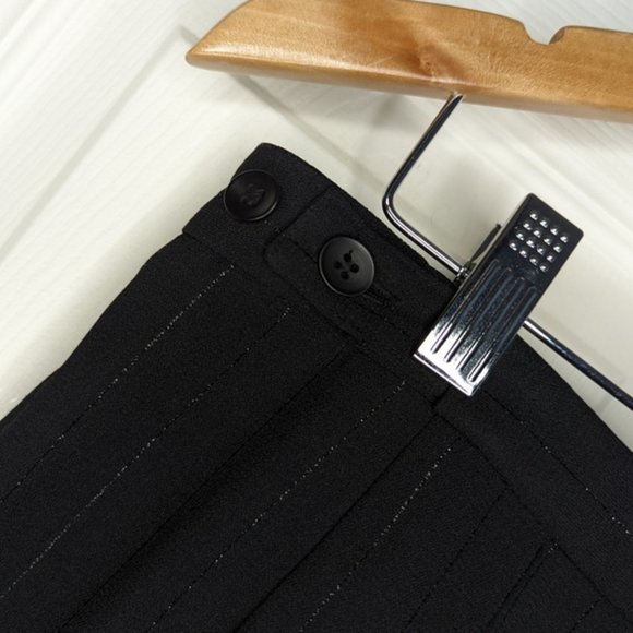 Melrose Studio black polyester pants and zipper front jacket Suit size 14 - Picture 8 of 13